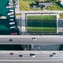 (DUPLICADO) Parque deportivo y espacio público en la ribera del Cuerno de Oro / 1+1 Architects - Planos, Comunidad, Fachada
