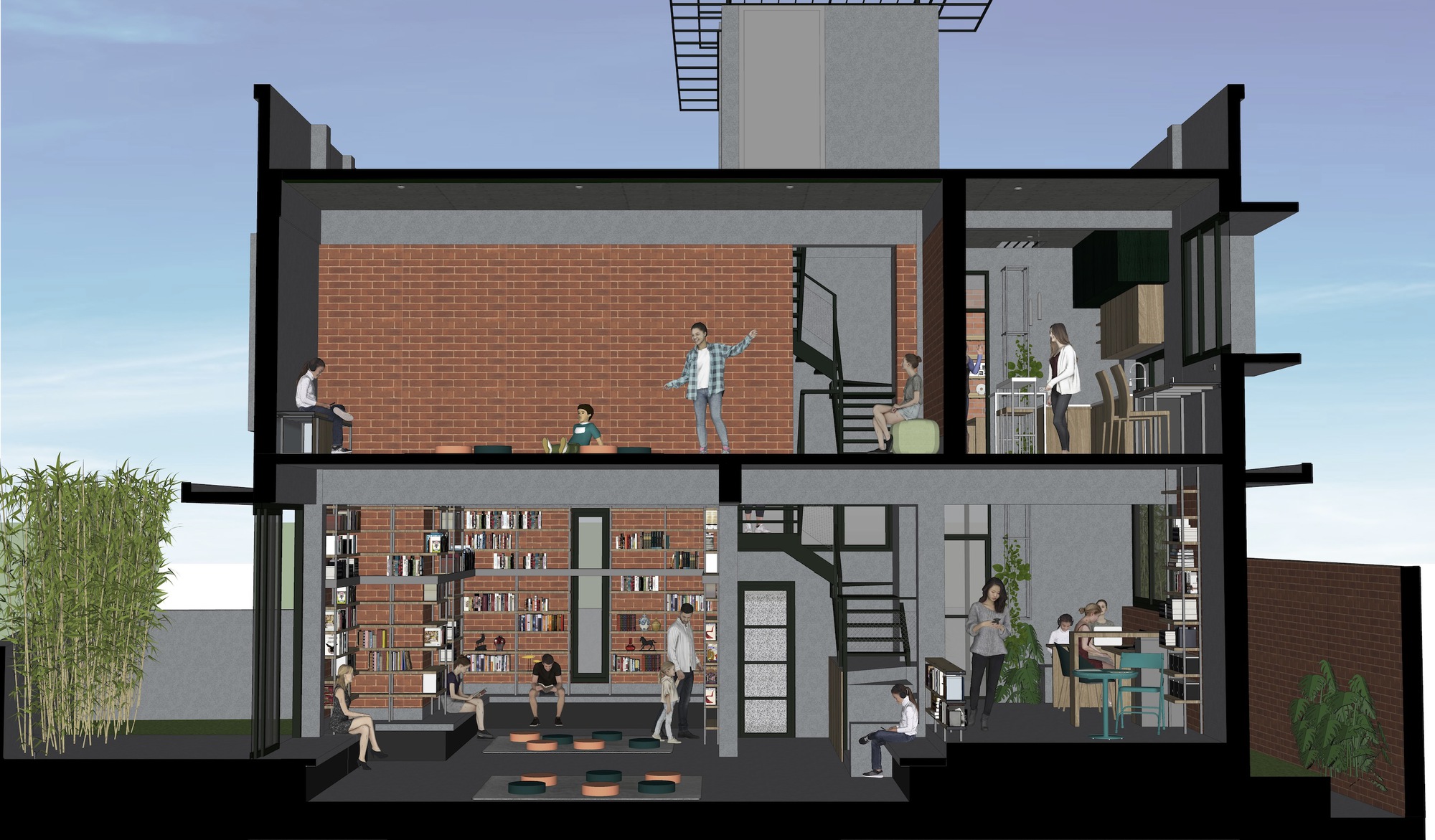 Gallery of The Reading Room / A N Design Studio 21