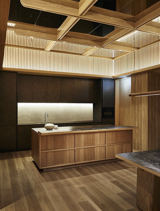 The HANOK Heritage House / Listen Communication - Interior Photography, Kitchen, Countertop, Wood, Sink, Beam