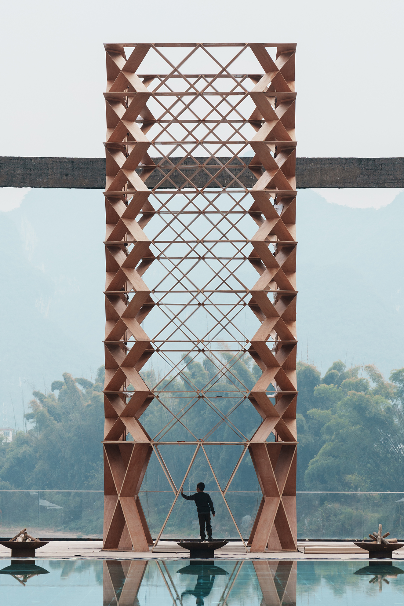 Gallery of Wood Lace Tower / Atelier FCJZ - 4