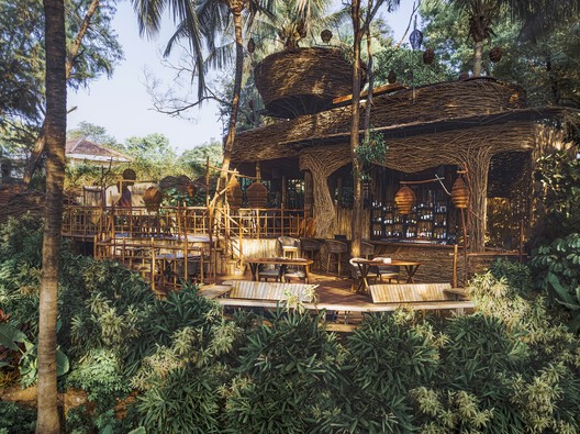 Restaurante Como Agua / Otherworlds Restaurante Como Agua / Otherworlds - Fotografia de Exterior, Floresta