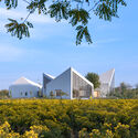 The Library in Ice-Chrysanthemum Field / ATELIER XI - Exterior Photography, Community , Facade