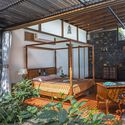 Farmhouse in Mahiravani / Environ Planners - Interior Photography, Houses, Bedroom, Beam, Table, Chair