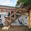 Circular Walkway for Urban Renewal / Walden Studio	 + New Grounds - Exterior Photography, Windows, Stairs, Facade, Handrail, Beam