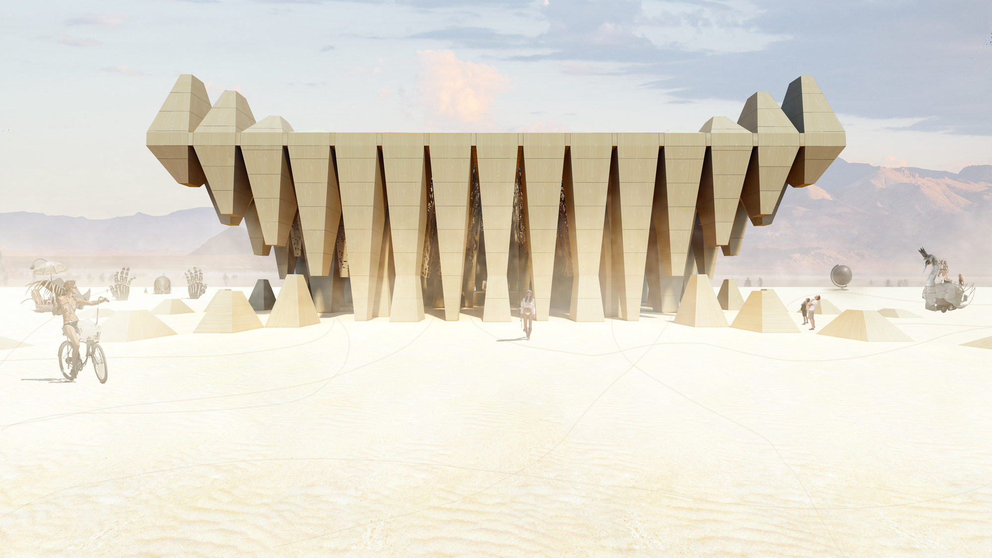 Gallery Of A Burning Man Temple Concept And A Pavilion For Expo 2025 A Burning Man Temple Concept And A Pavilion For Expo 2025 Osaka 8 Competition Proposals Submitted By The Archdaily Community 10 