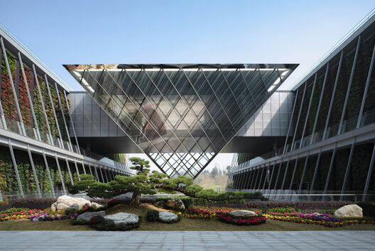 海天集团研发总部 / 中国建筑西南设计研究院 - 建筑图, 表皮, 花园