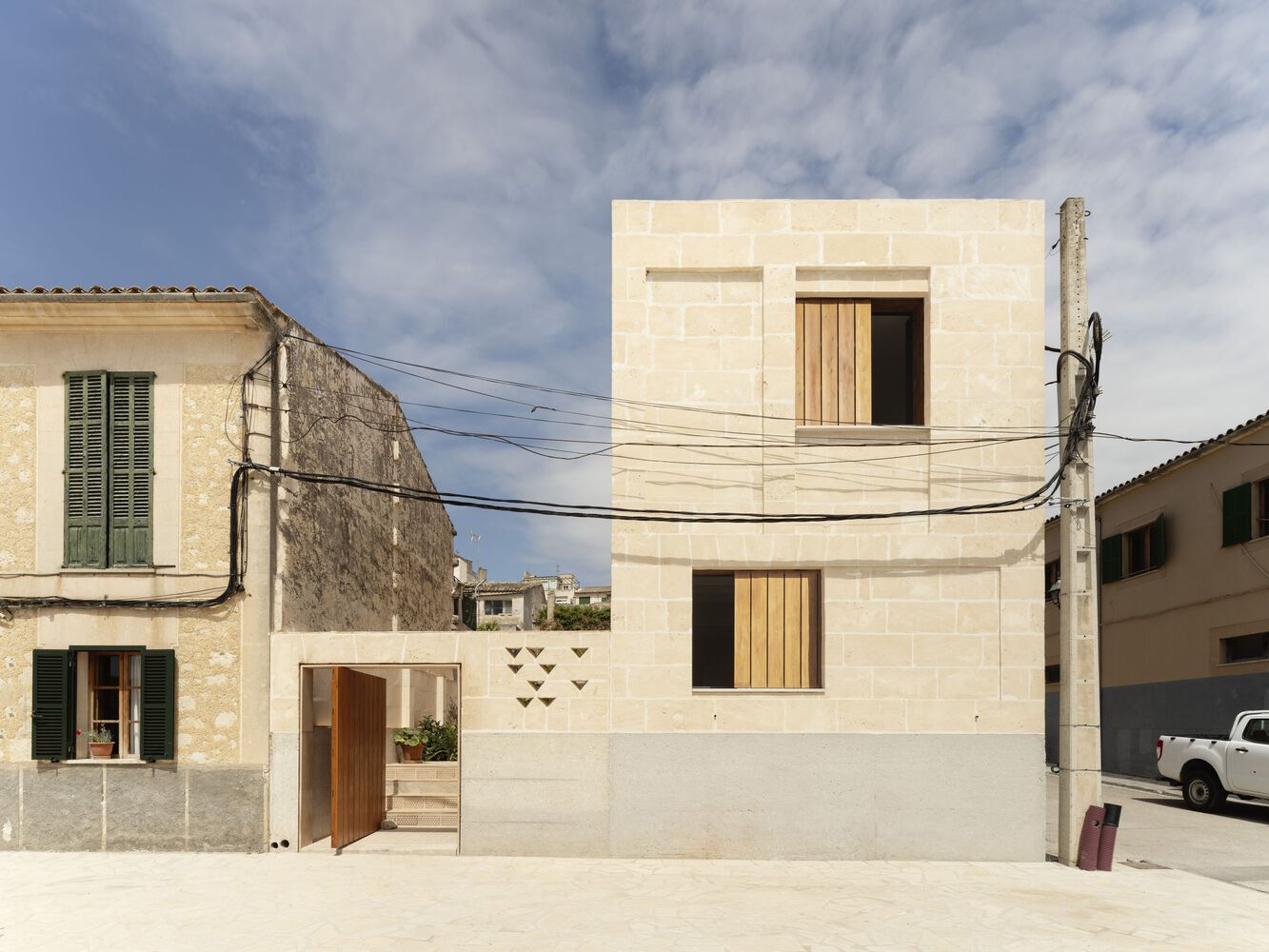 Gallery of houses in spain mobile wooden enclosures for sun protection