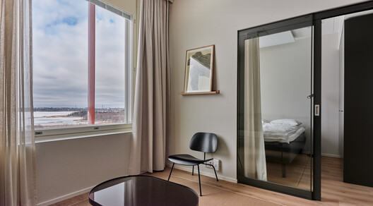 Noli Otaniemi Hotel / Avarrus Architects - Interior Photography, Bedroom, Windows, Chair
