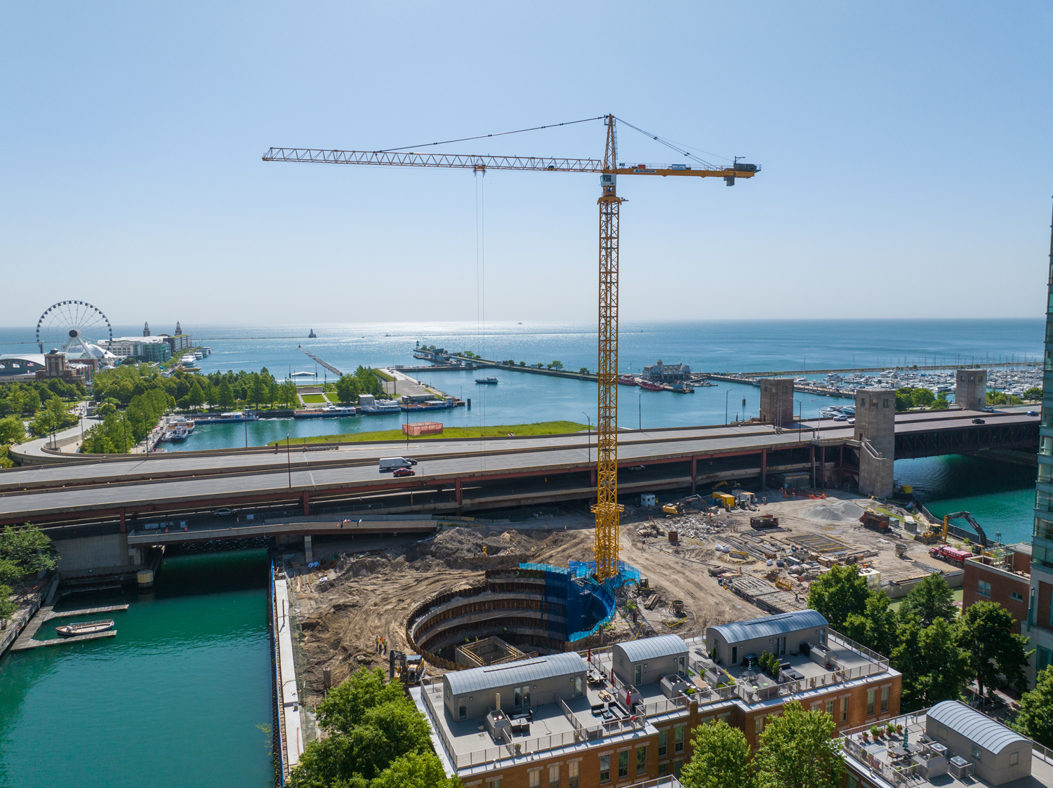 Gallery of SOM's Residential Chicago Towers Break Ground in the United ...