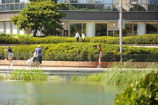 北京亮马河滨水景观廊道 / AECOM - 建筑图, 滨水