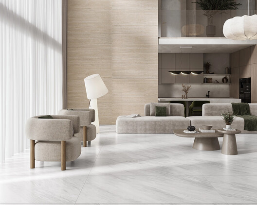 La esencia de los materiales naturales: Explorando porcelanatos tipo piedra en ambientes residenciales La esencia de los materiales naturales: Explorando porcelanatos tipo piedra en ambientes residenciales - Imagen 4 de 10