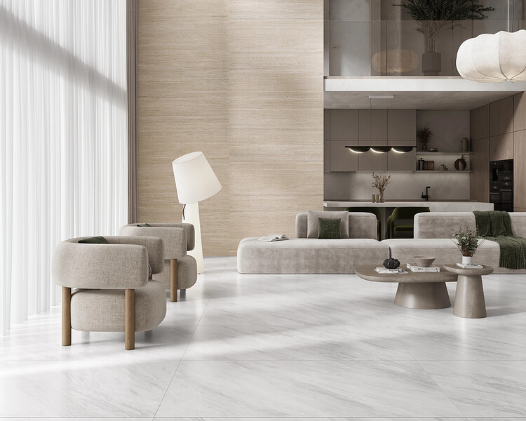 La esencia de los materiales naturales: Explorando porcelanatos tipo piedra en ambientes residenciales - Imagen 4 de 10