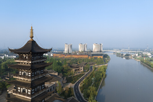 乌镇堤上酒店外立面设计 / 上海直线建筑设计事务所 - 建筑图, 城市