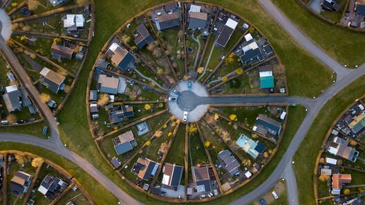 The city of Brøndby in Denmark features giant circular gardens. Photo credit: Pim de Boer/Unsplash