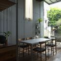 Ton Corner Coffee Shop / TON Architects - Interior Photography, Dining room, Table, Windows
