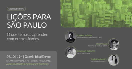 C21 Encounters | Lessons for São Paulo. Limited spots available