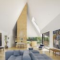 Steeplechase House / Brooks + Scarpa - 室内图, 起居室