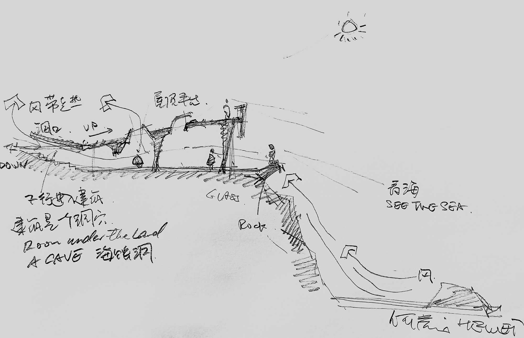 Gallery of The Blue Insight Cave Space / 3andwich deisgn / He Wei ...