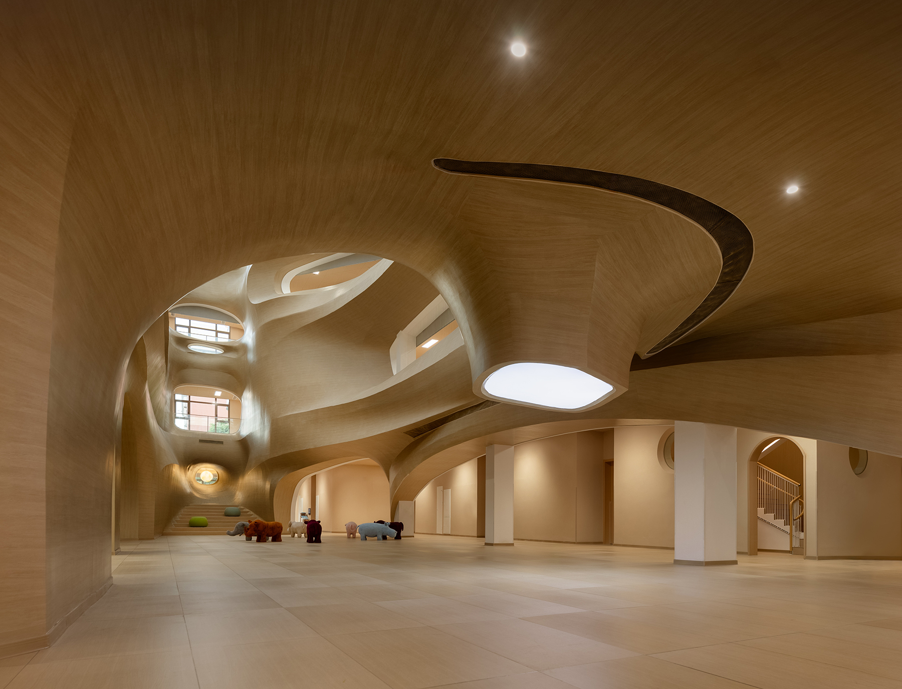 画廊 上海格林新蕾市北幼儿园 / 华建集团-华东院/环境院-刘海洋团队 - 4