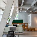 Dynamic Frame Office Building / balbek bureau + EM2N - Interior Photography, Offices Interiors, Chair, Table