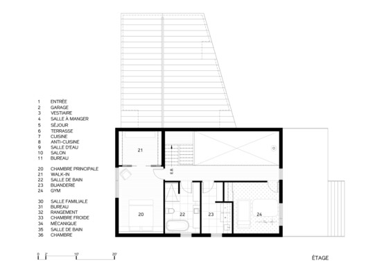 Planta da Residência T+L - Andar Superior