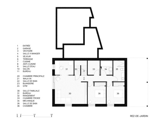Planta da Residência T+L - Subsolo