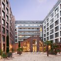 iLive Frankfurt Youth-Oriented Hotel and Co-Living Campus / HWKN Architecture - Exterior Photography, Dorms, Facade
