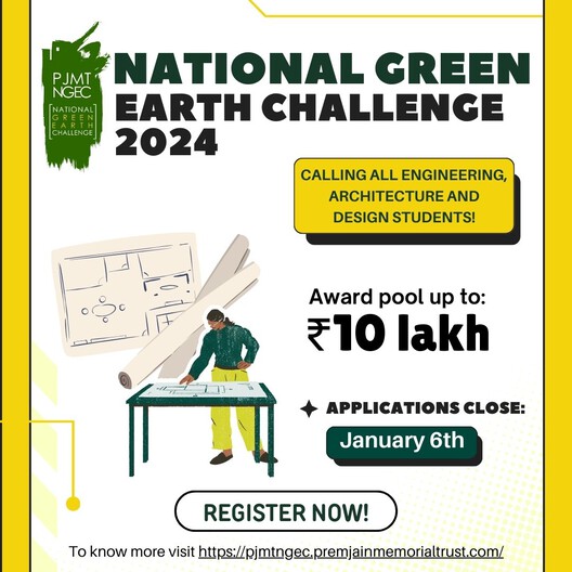 The PJMT National Green Earth Challenge is now open for applications and designed to inspire Architecture, Engineering, and Design students to tackle environmental challenges through innovation, creativity, and sustainability. Apply by January 6, 2025