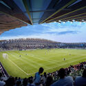 Zaha Hadid Architects Unveils First Ever All-Timber Football Stadium in Stroud, United Kingdom - Image 3 of 4