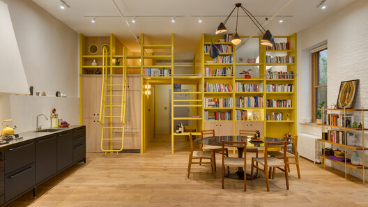 Estudio en Soho / PRODUCTORA - Fotografía interior, Armarios, Estanterías, Madera, Iluminación, Sillas