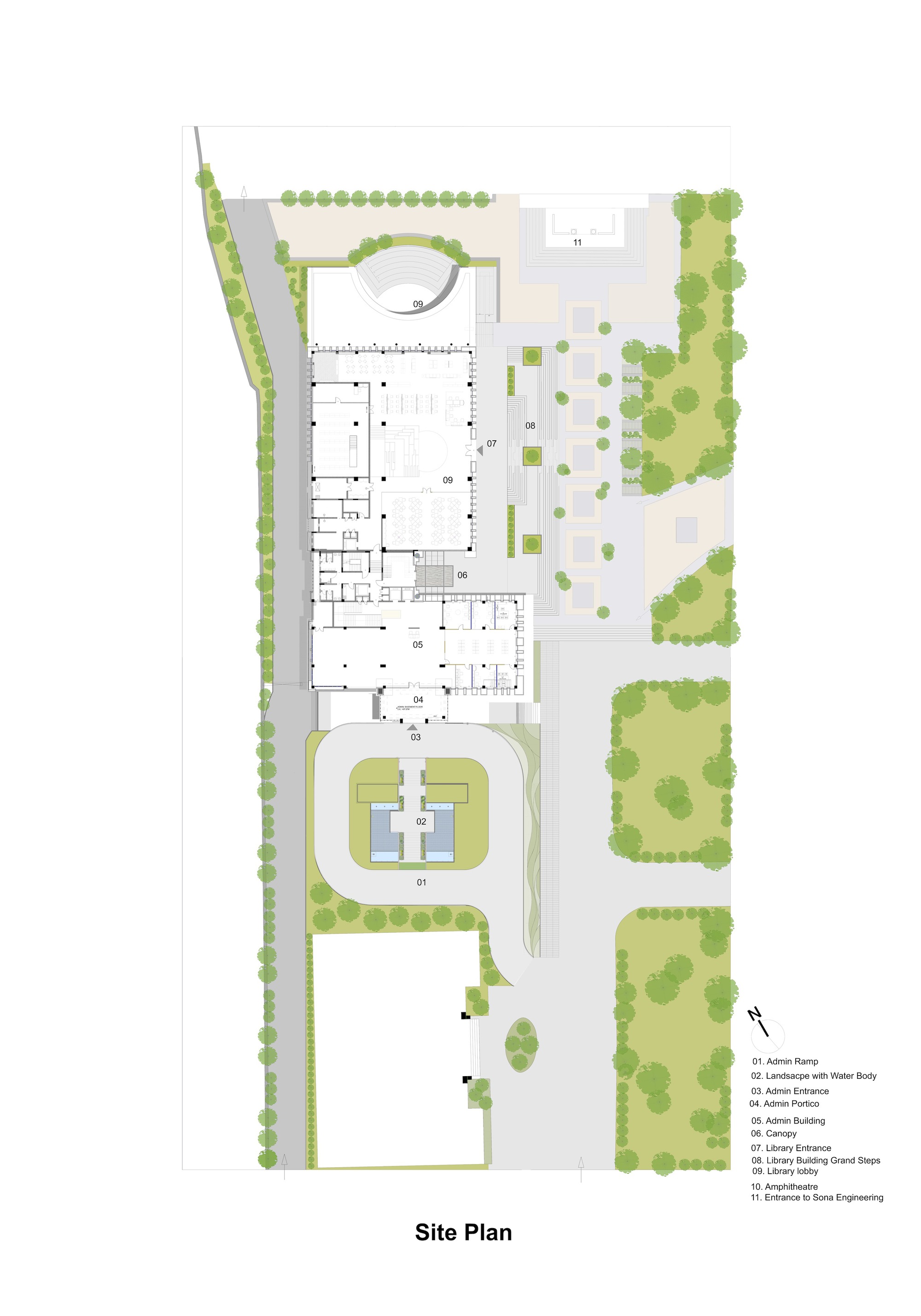 Gallery of Sona University Centre & Library Block / IMK Architects - 20