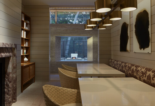 Meadow Lane Retreat / Wheeler Kearns Architects Meadow Lane Retreat / Wheeler Kearns Architects - Interior Photography, Wood, Table, Lighting, Chair, Glass