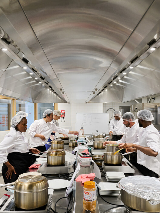 Cooking School For Migrants Of Renovation Industrial Hall FREAKS Cooking School For Migrants Of Renovation Industrial Hall FREAKS
