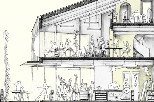 Práticas Digitais e Espaço Multiuso M.I.N.E. / Guillaume Ramillien Architecture - Imagem 24 de 33