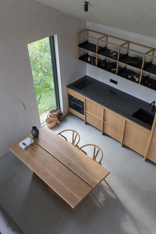 Konga Village / Masahiro Katsume + Mette Fredskild Konga Village / Masahiro Katsume + Mette Fredskild - Interior Photography, Kitchen, Wood, Table, Chair