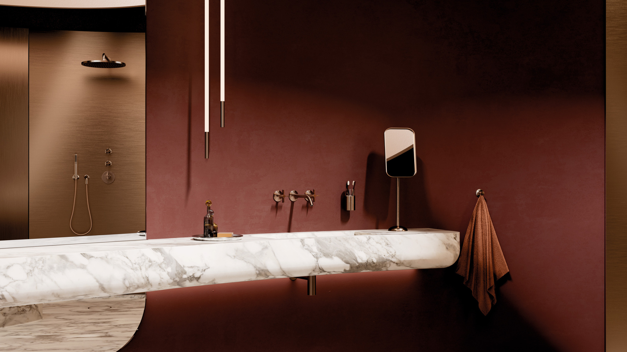 A closer look at Metallic Finish Apartment Renovation