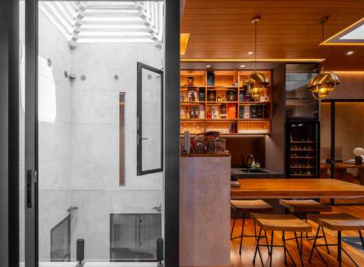 Lumintu House / Realrich Architecture Workshop Lumintu House / Realrich Architecture Workshop - Interior Photography, Wood, Lighting, Table, Glass, Chair, Countertop