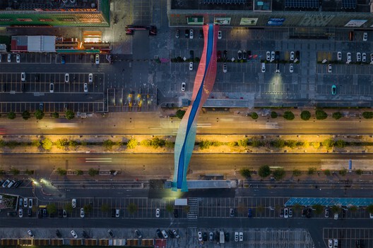 Puente peatonal de Av. Jianshe / Atelier cnS - Imagen 14 de 16