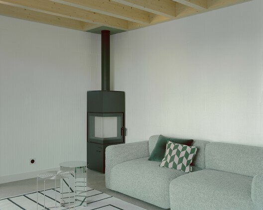 Five Villas / Noue Studio - Interior Photography, Living Room, Wood, Lighting, Chair