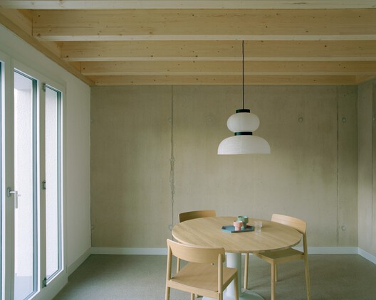 Five Villas / Noue Studio - Interior Photography, Dining room, Wood, Lighting, Chair, Glass