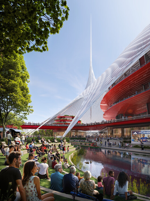 Foster + Partners Unveils Design of New Manchester United Stadium in the Reimagined Old Trafford Neighborhood - Image 15 of 19