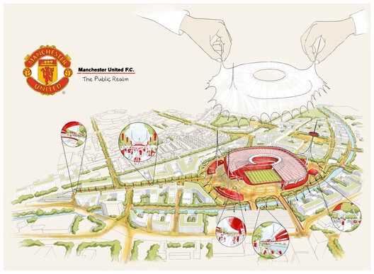 Foster + Partners Unveils Design of New Manchester United Stadium in the Reimagined Old Trafford Neighborhood - Image 12 of 19