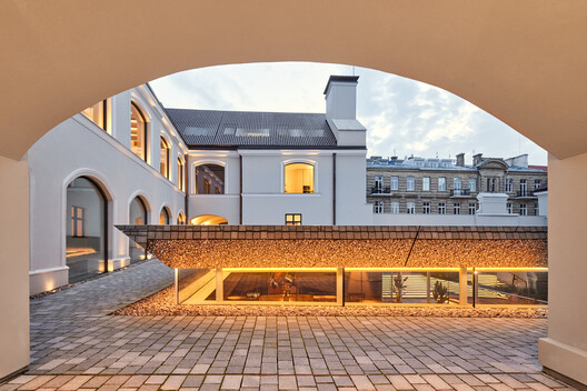 Boksto Skveras Mixed-Use Center / Studio Seilern Architects - Interior Photography, Kitchen, Arcade