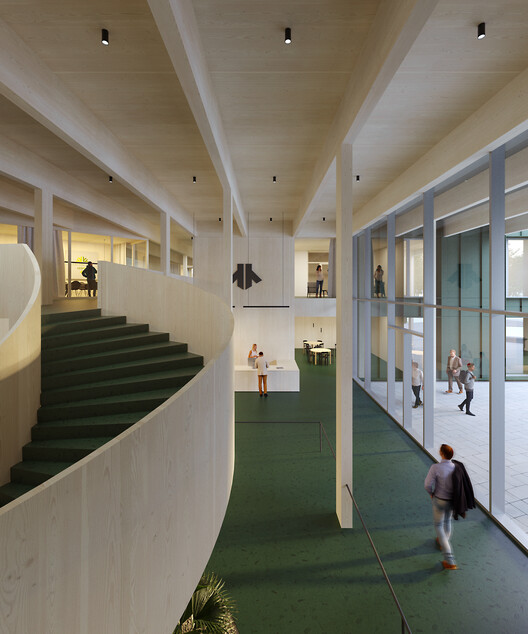 CHYBIK+KRISTOF Reveals Timber Design for Czech National Forestry Headquarters - Image 8 of 23
