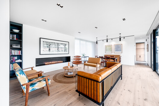 House Steynberg / Two Five Five Architects House Steynberg / Two Five Five Architects - Interior Photography, Living Room, Wood, Table, Sofa, Chair