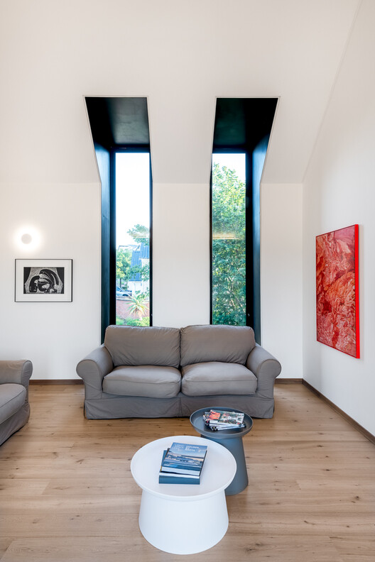 House Steynberg / Two Five Five Architects House Steynberg / Two Five Five Architects - Interior Photography, Living Room, Wood, Sofa, Lighting, Table, Chair