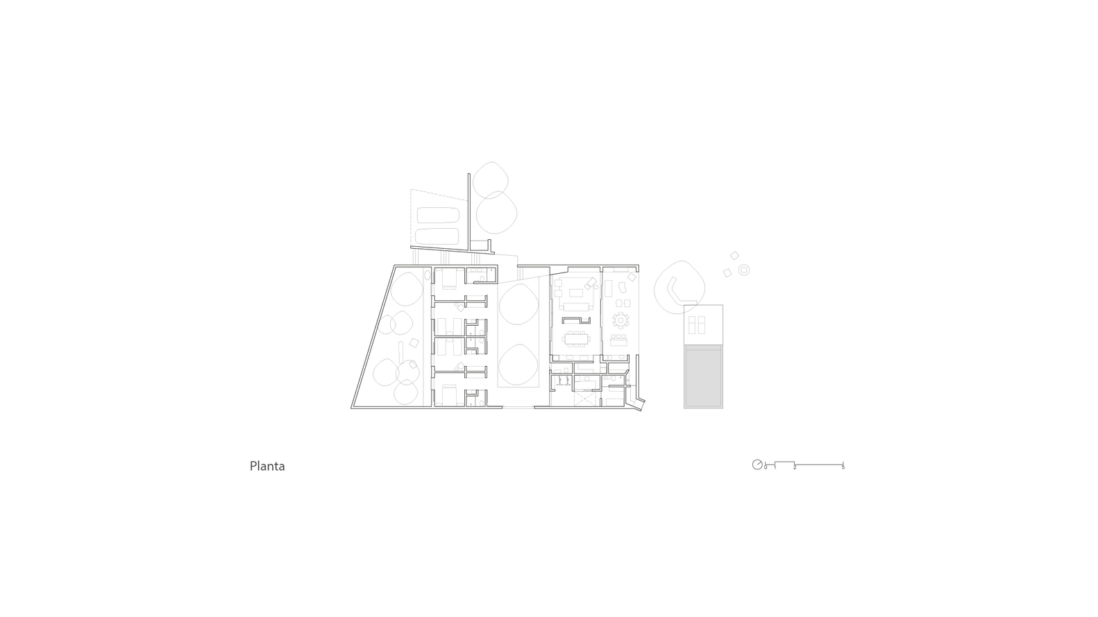 Casa de los dos patios / Felipe Hess Arquitetos - Imagen 21 de 24