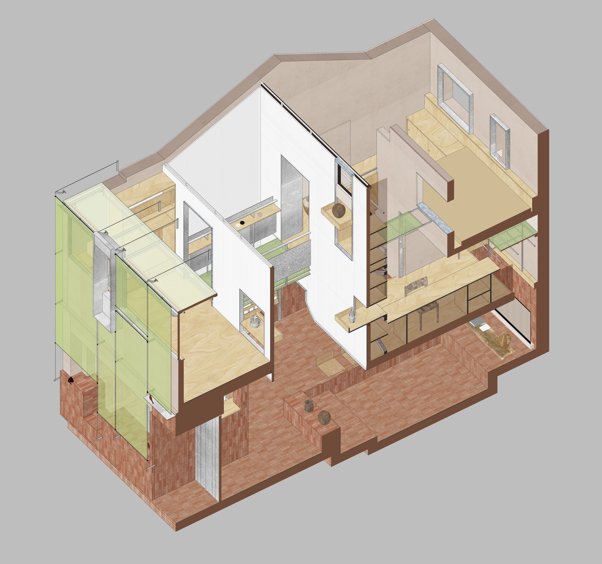 Warm Sustainable Apartment Renovation Corner Spaces