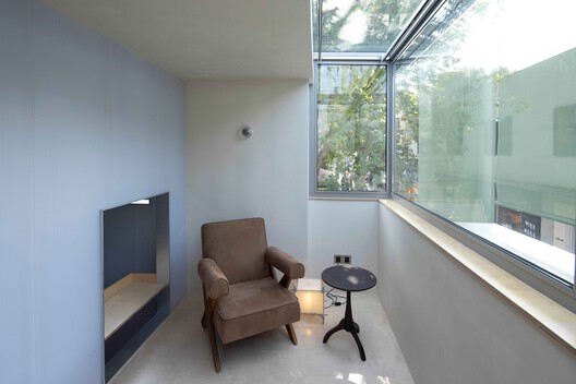 Reforma do Espaço "Cantinhos" no Jardim Hongye / Greyspace Architects - Fotografia de Interiores, Sala de Estar, Vidro