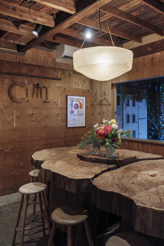 CIMI Restaurant / Jo Nagasaka + Schemata Architects - Interior Photography, Wood, Table, Lighting, Chair